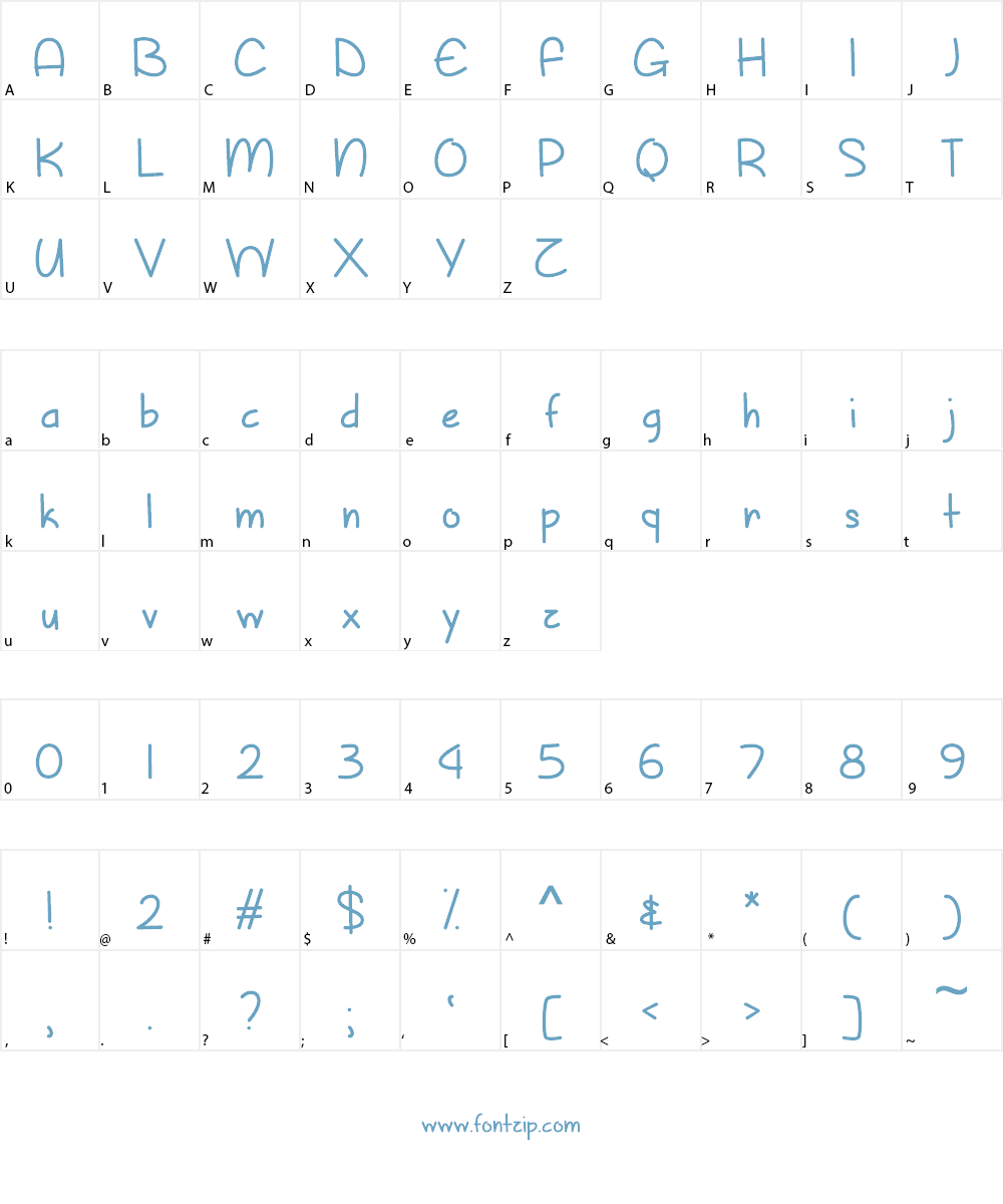 Sunny Spring Day Font Character